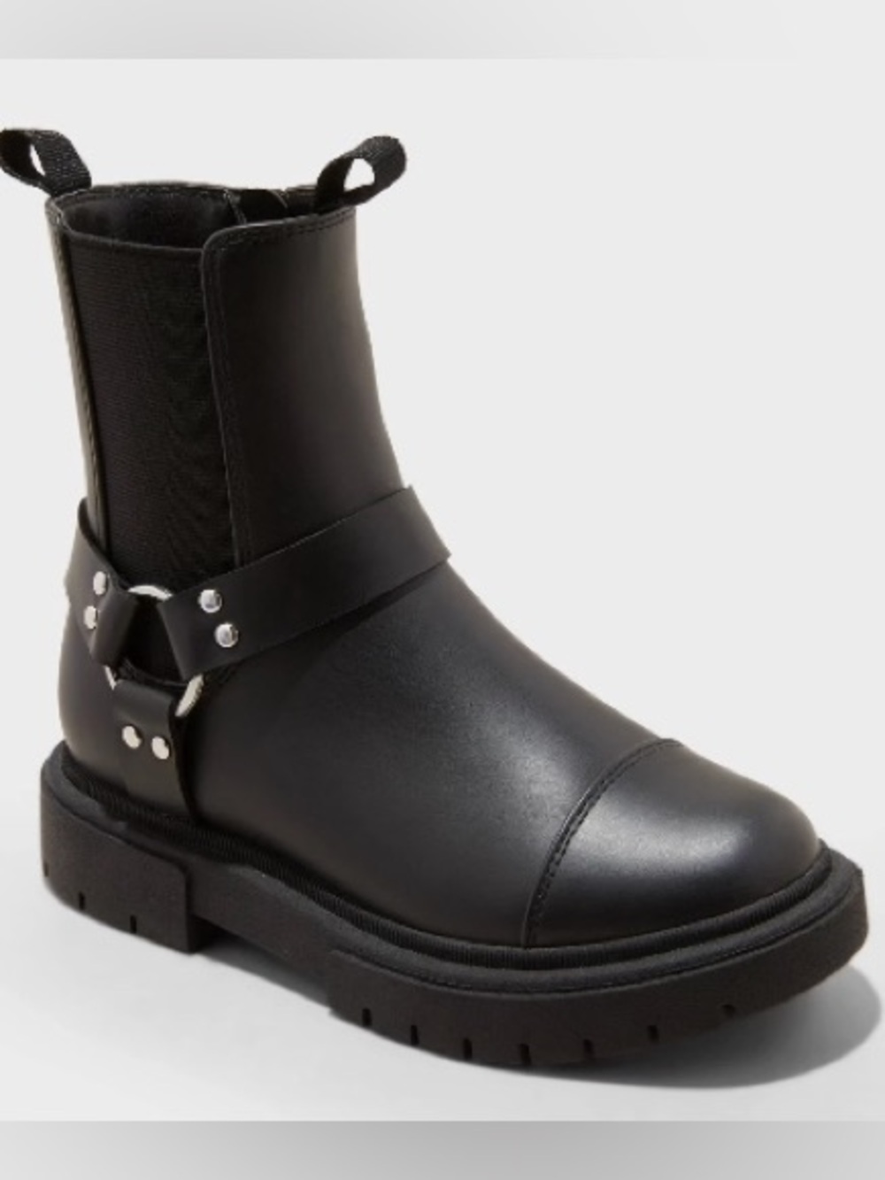 Art Class - Crosby Harness Moto Boots, Size 2, Black, NIB!